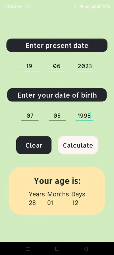 Age calculator
2