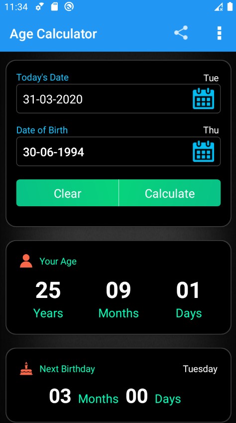 Age Calculator
2