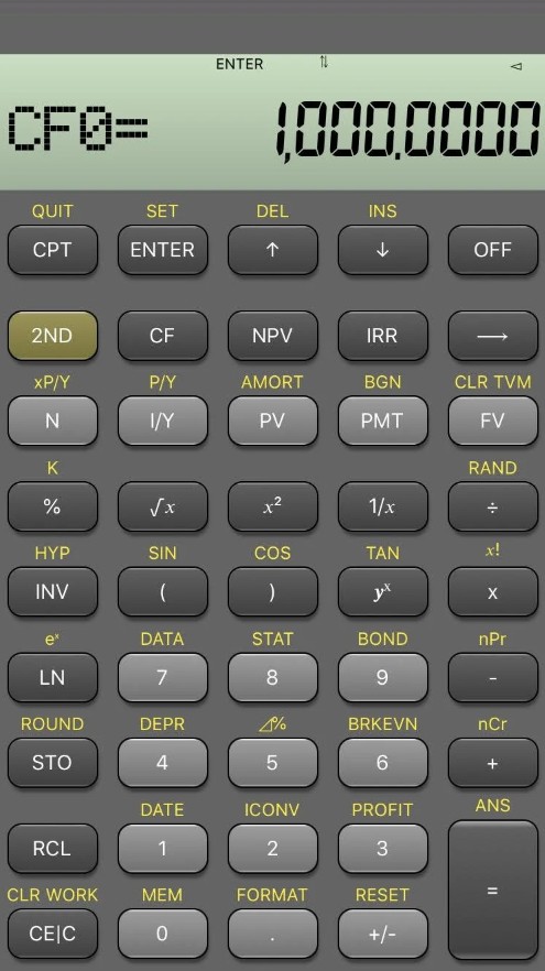 BA Financial Calculator
1