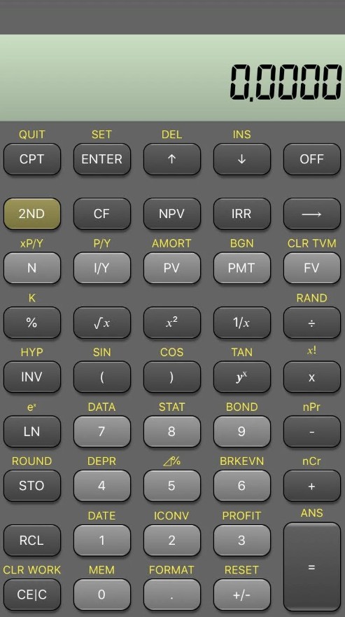 BA Financial Calculator
2