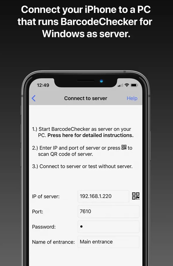 BarcodeChecker for Tickets1