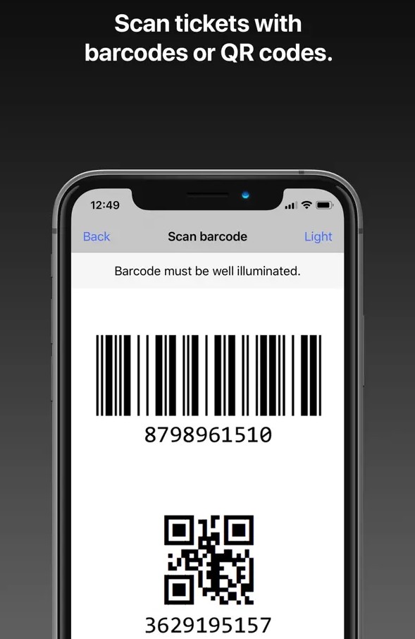 BarcodeChecker for Tickets2