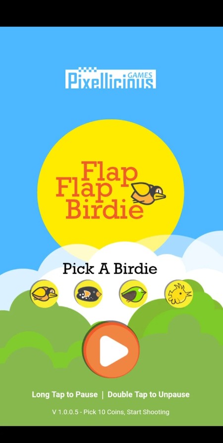 Flap Shoot Birdie, Tap to Fly,
1