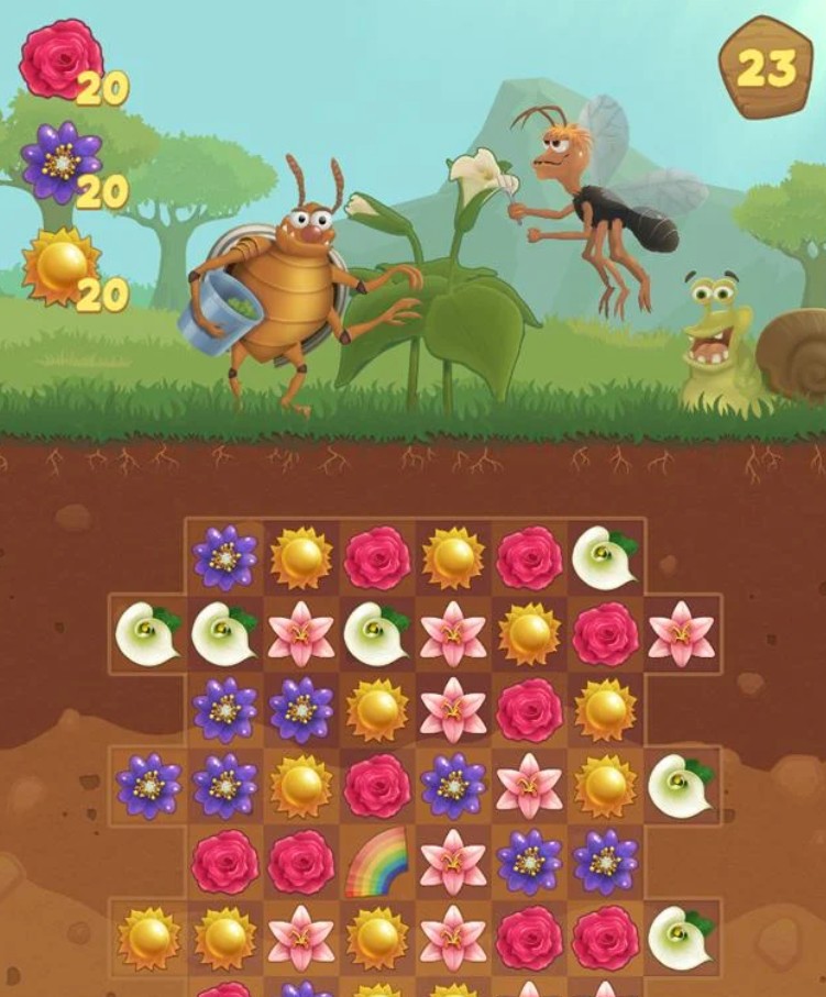 Flower Book Match3 Puzzle Game
1