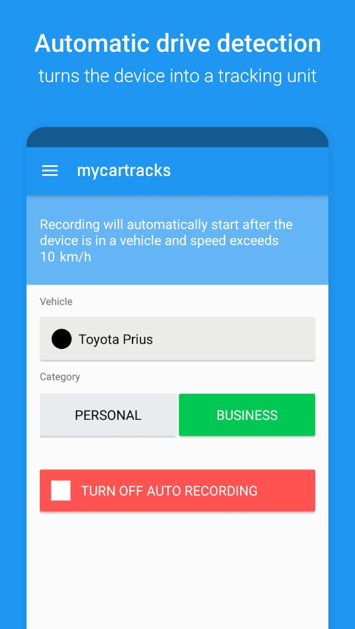 GPS Tracker & Mileage Log
1