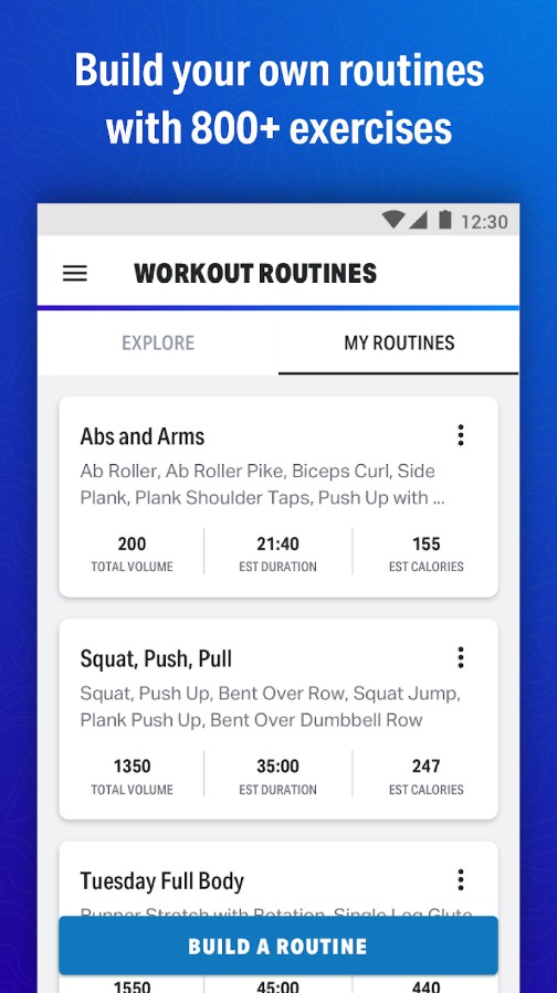 Map My Fitness Workout Trainer
2