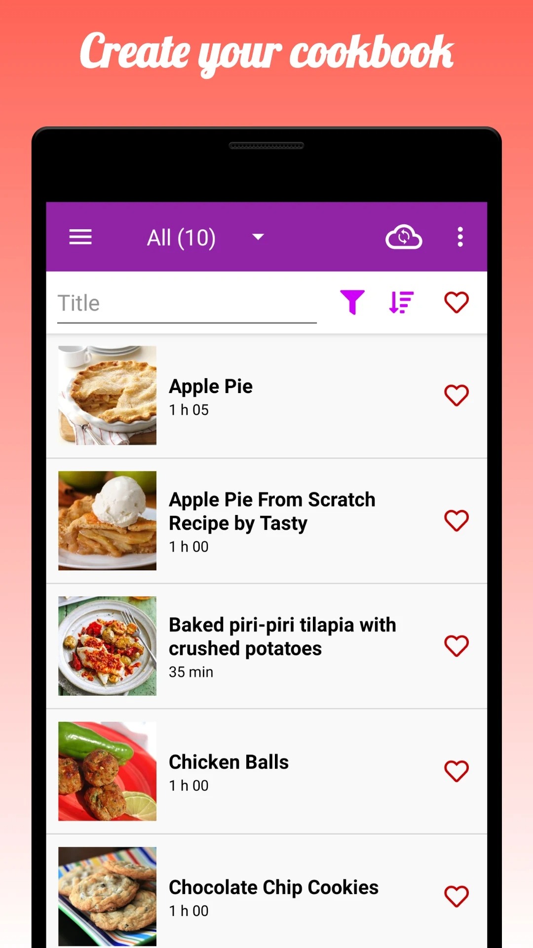 app for writing recipes