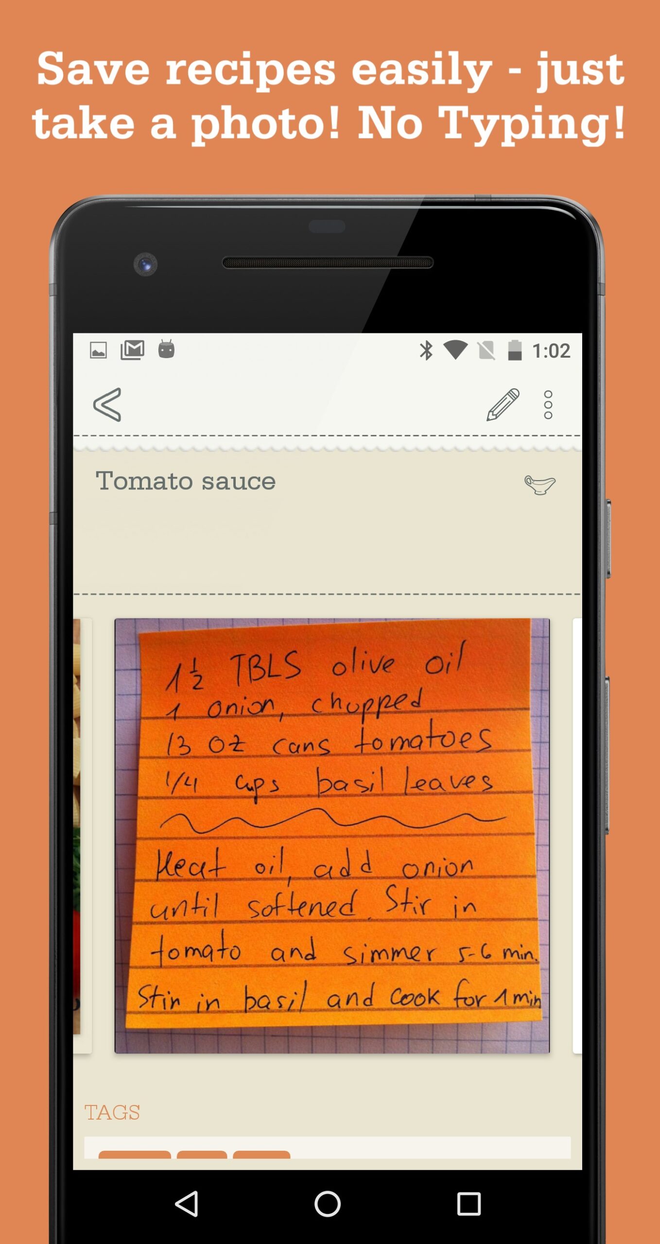 app for writing recipes