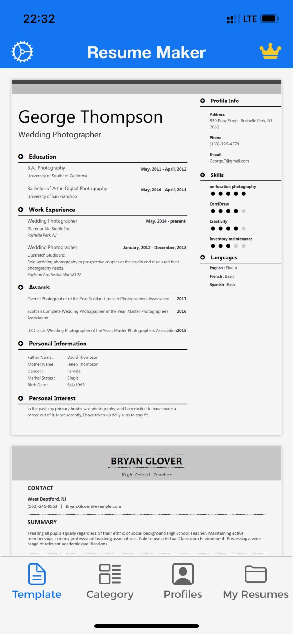 7 Free Resume Templates Apps for Android & iOS | Freeappsforme - Free ...