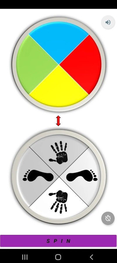 Ruleta para jugar TwisTer
1