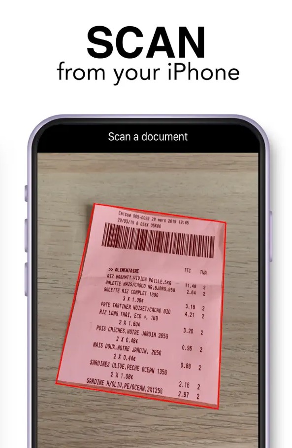 ScanTicket Scanner PDF Receipt1