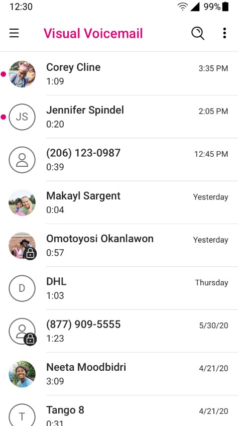 T-Mobile Visual Voicemail
1