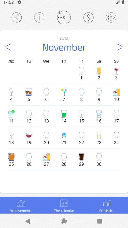 Alcogram - Alcohol calendar
1