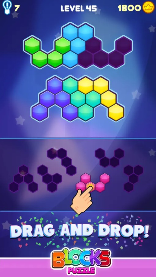 Blocks Puzzle - Hexagon Game1