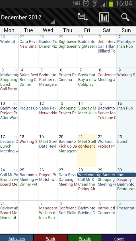 Business Calendar
1