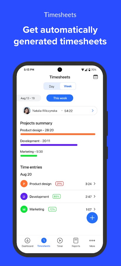 Hubstaff Time & Hours Tracker
2