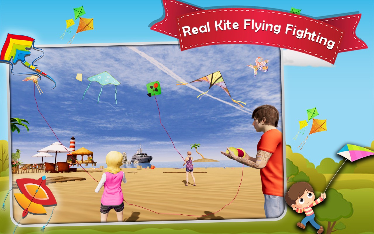 Praia Kite Flying Challenge Kite Games 3D - Flying Kite Sim: Kite para  crianças  Kite Flying Basant Festival Ultimate Kite Battle Offline -  Superhero Kite Flying Simulator - Pipa Kite Flying