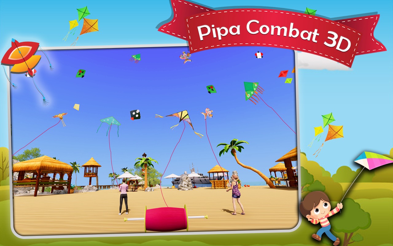 Praia Kite Flying Challenge Kite Games 3D - Flying Kite Sim: Kite para  crianças  Kite Flying Basant Festival Ultimate Kite Battle Offline -  Superhero Kite Flying Simulator - Pipa Kite Flying