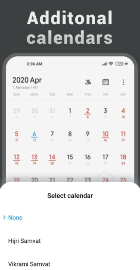 Mi Calendar
1