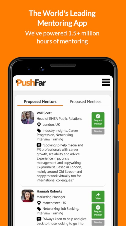 PushFar - The Mentoring App
1