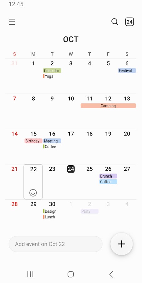 Samsung Calendar
2