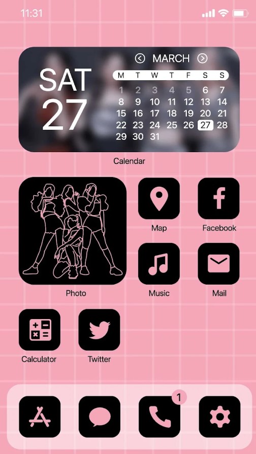 Wow Born Pink Theme, Icon Pack
1