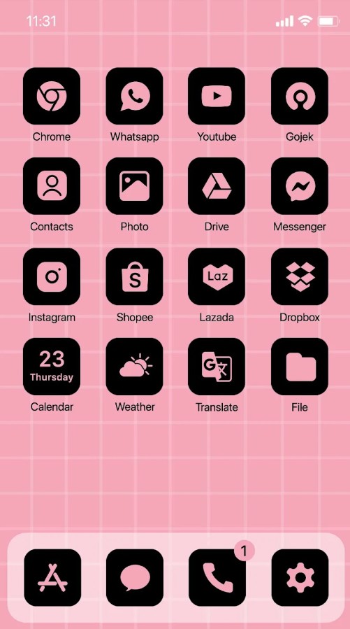 Wow Born Pink Theme, Icon Pack
2