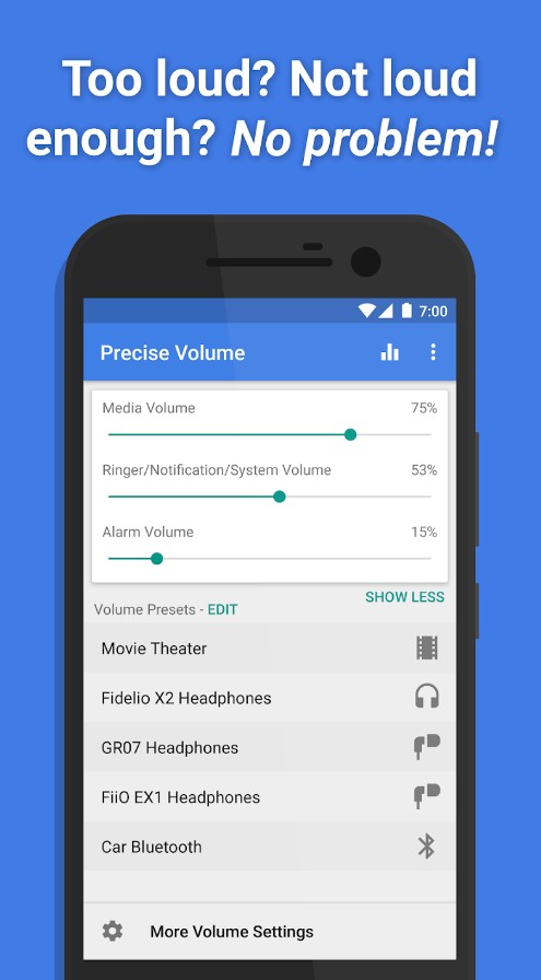 Precise Volume (+ EQ/Booster)
1