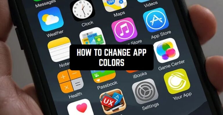 HOW TO CHANGE APP COLORS1