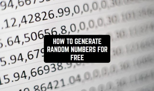 How to Generate Random Numbers for Free