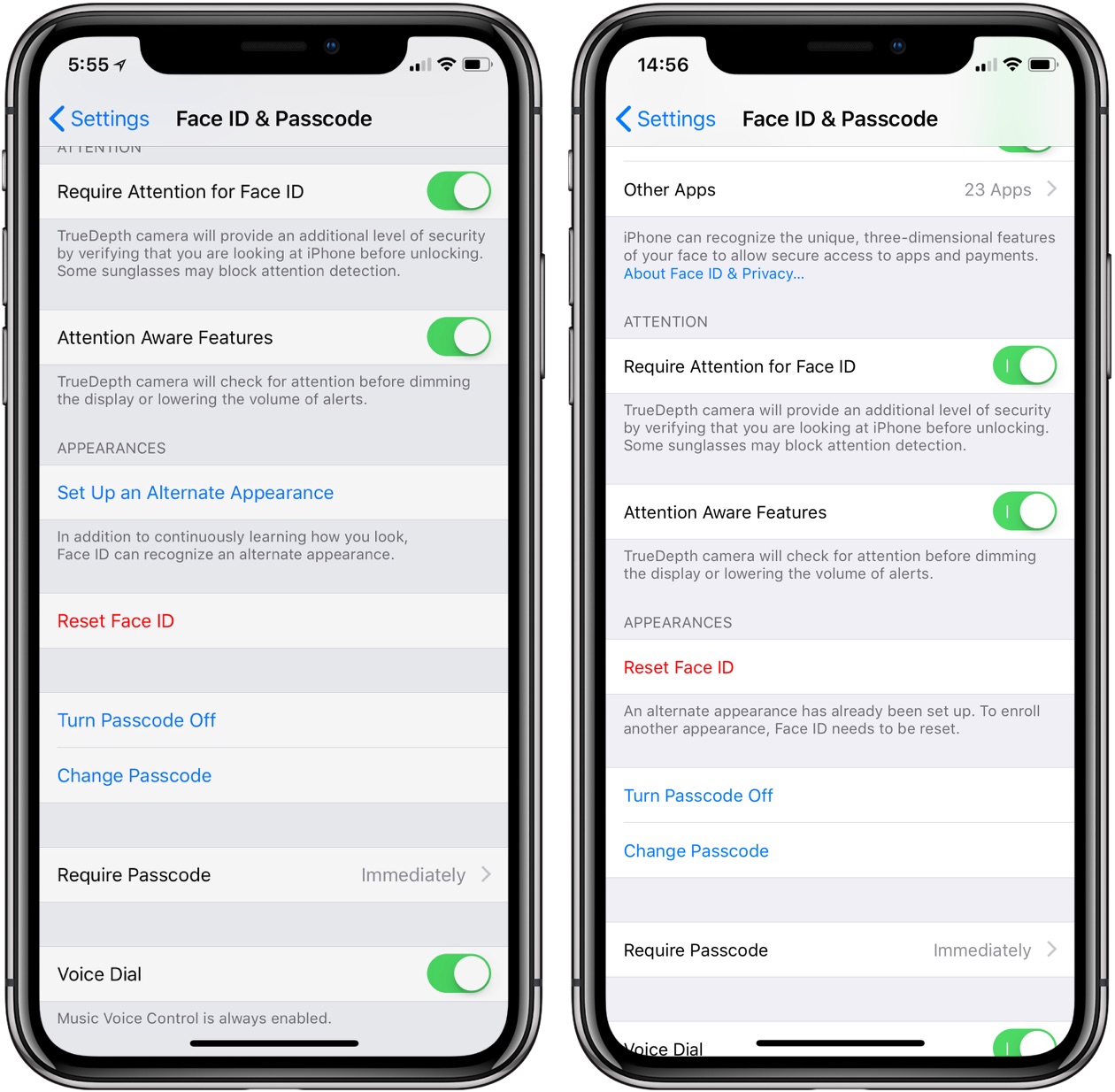 Setting Up Face ID for Apps1