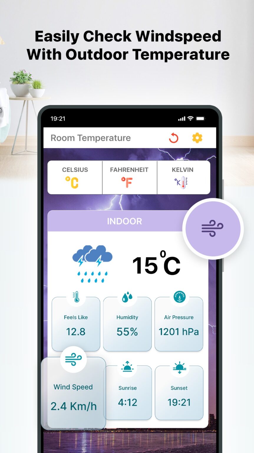 room temperature mobile app