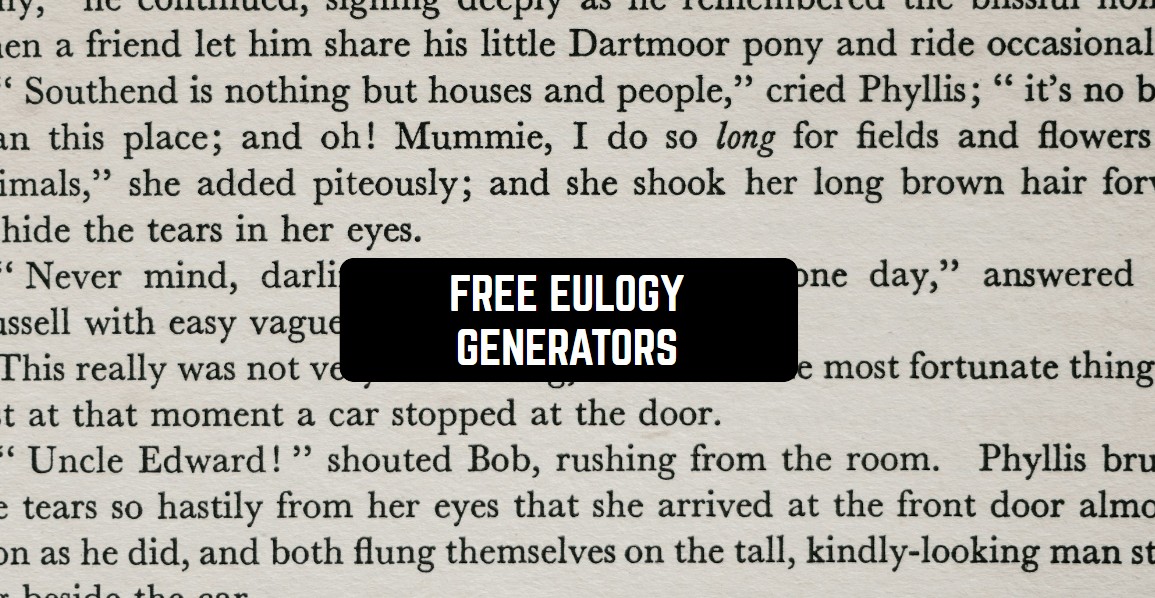 11 Free Eulogy Generators (Apps & Websites) | Freeappsforme - Free apps ...