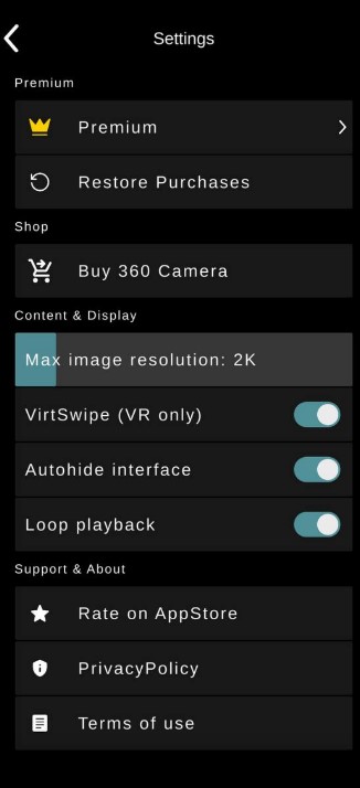 Simple 360 VR Media Player App11
