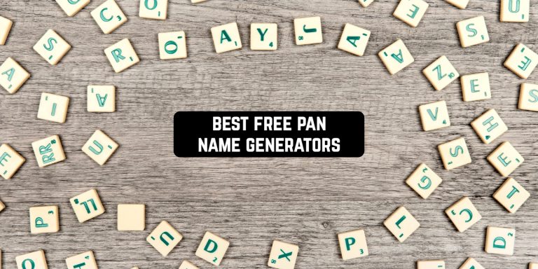 free pan name generators