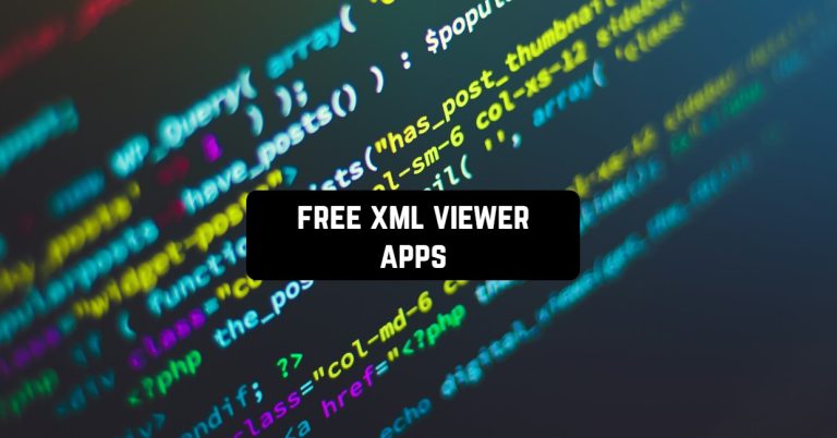 free xml viewer apps