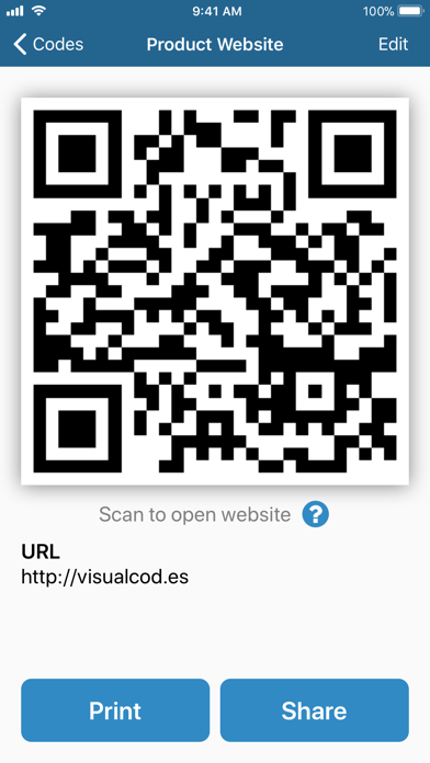 Visual Codes screenshot