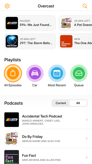 Overcast screenshot