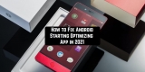 How to Fix Android Starting Optimizing App in 2022